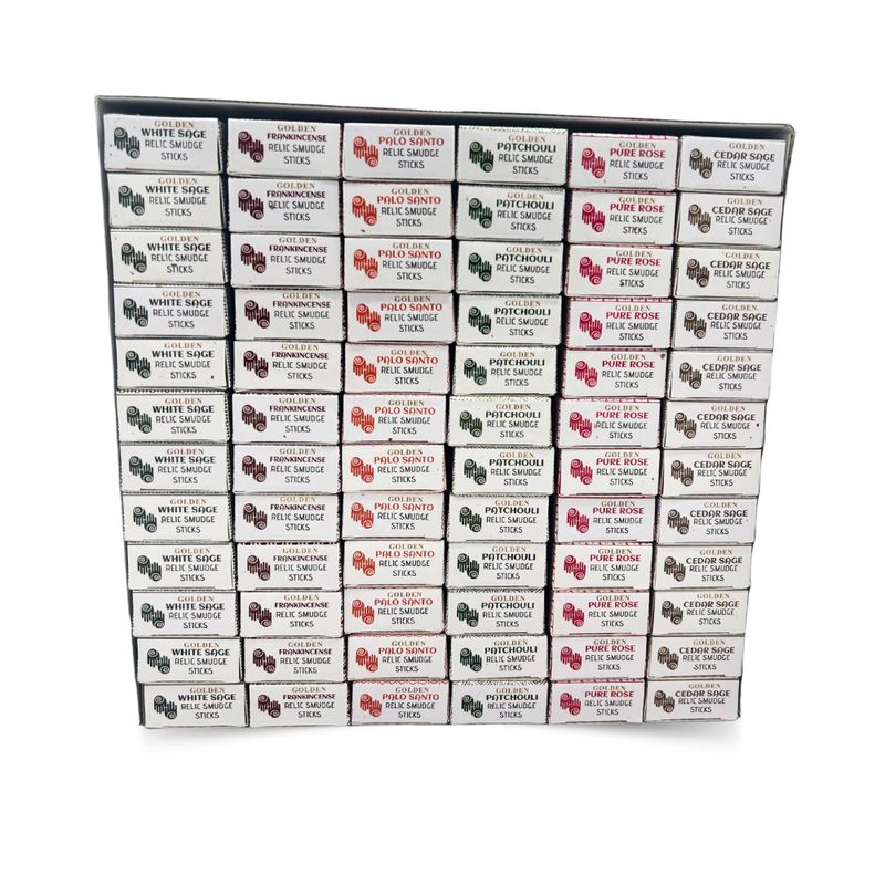 30g Golden Smudging Resin Sticks Display Set