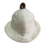 Felted Sauna Bowl Hat - Natural