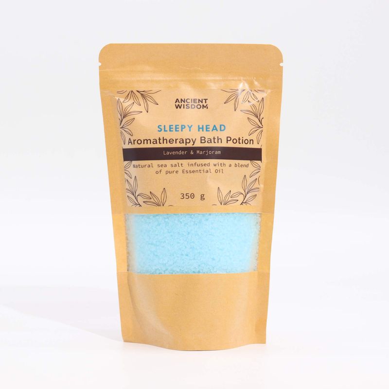 Aromatherapy Bath Potion in Kraft Bag 350g - Sleepy Head