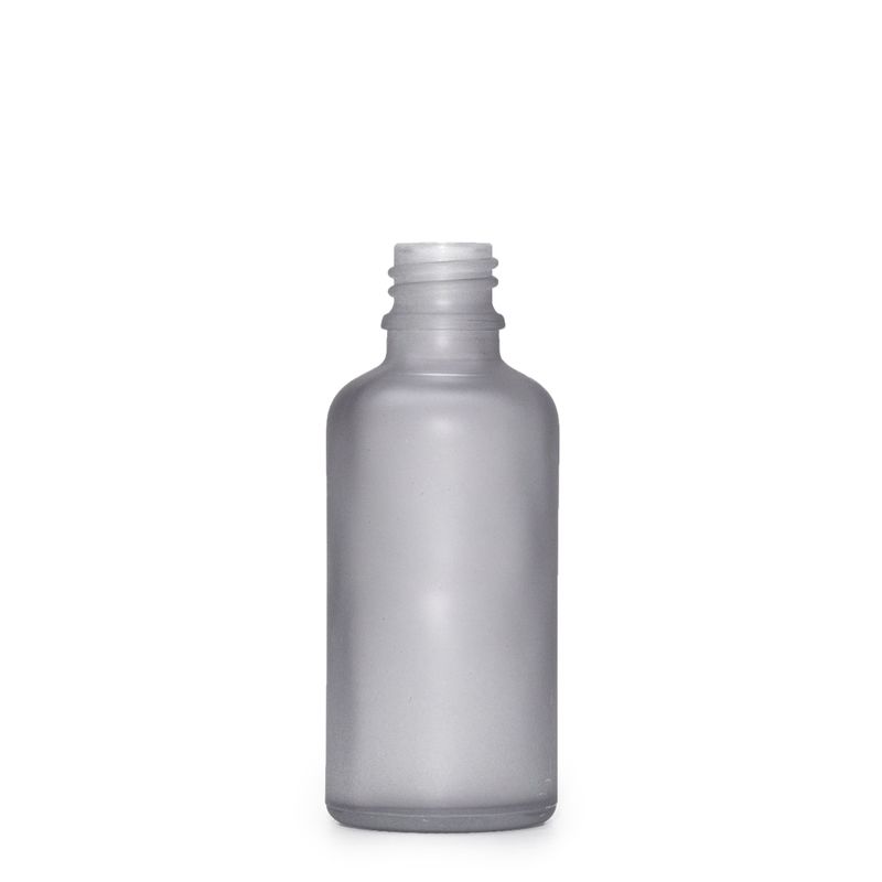 10ml Frosted Grey Glass Dropper Bottle - No Cap
