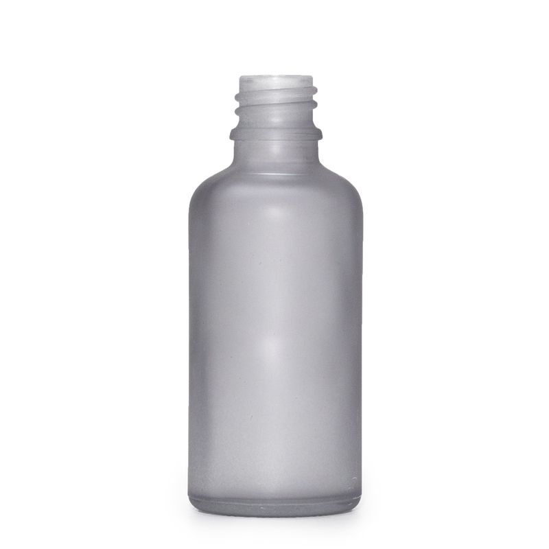 50ml Frosted Grey Glass Dropper Bottle - No Cap