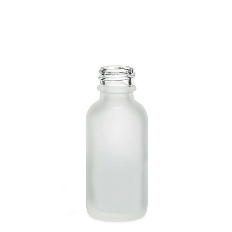 10ml Frosted White Glass Dropper Bottle - No Cap