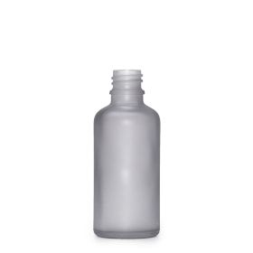 10ml Frosted Grey Glass Dropper Bottle - No Cap