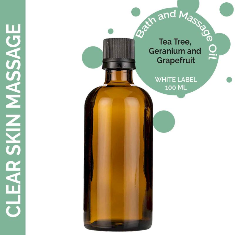 Clear Skin Massage Oil - 100ml - White Label