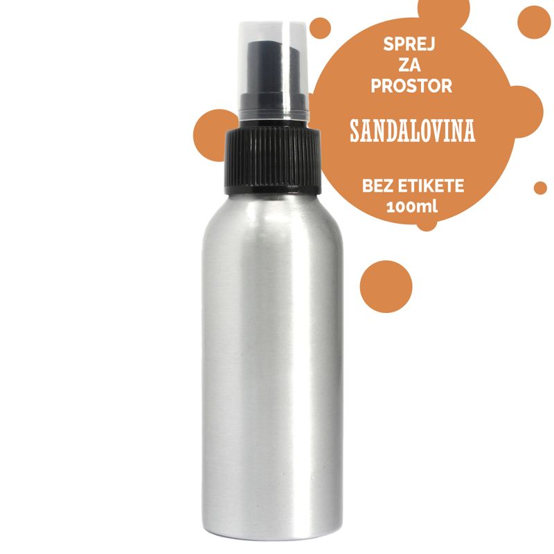 100ml Room Spray - Sandalwood - White Label