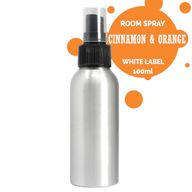100ml Room Spray - Cinnamon & Orange - White Label