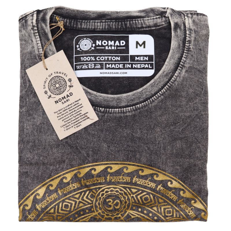 Medium Stone Washed T-Shirt - Chakra - Dark Grey