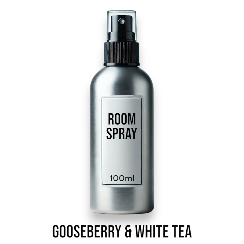 100ml Room Spray - Gooseberry & White Tea - White Label