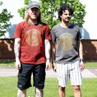 XLarge Stone Washed T-Shirt - Mandala - Maroon