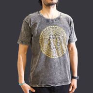 Medium Stone Washed T-Shirt - Chakra - Dark Grey