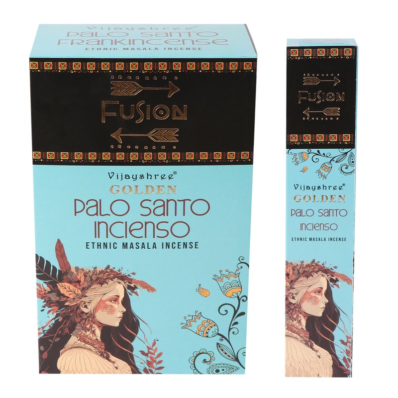 15g Golden Palo Santo and Frankincense Incense Sticks