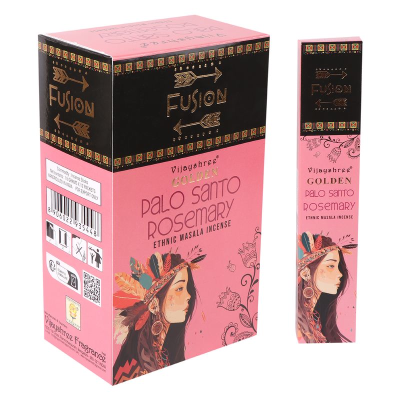 15g Golden Palo Santo and Rosemary Incense Sticks