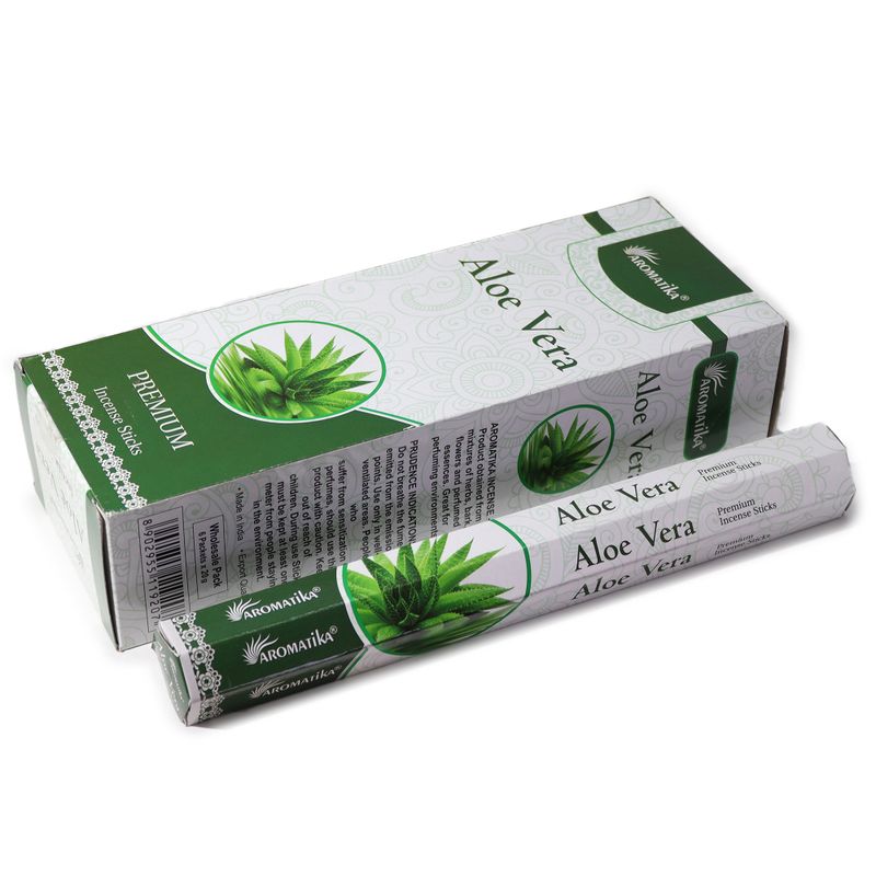 Aromatika Charcoal Free Hex Incense - Aloe Vera