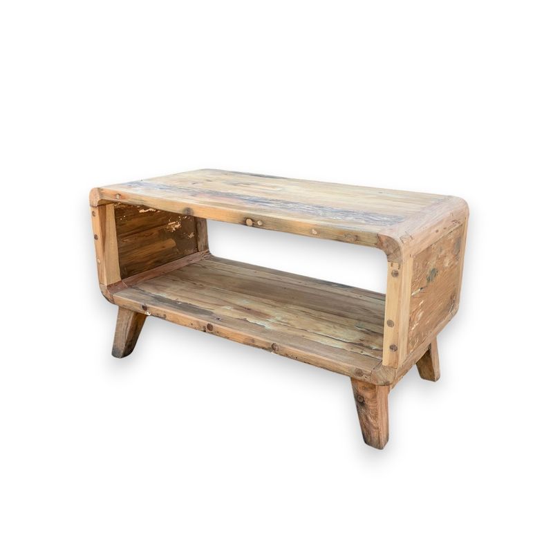 Small Recycled Round Coffee Table