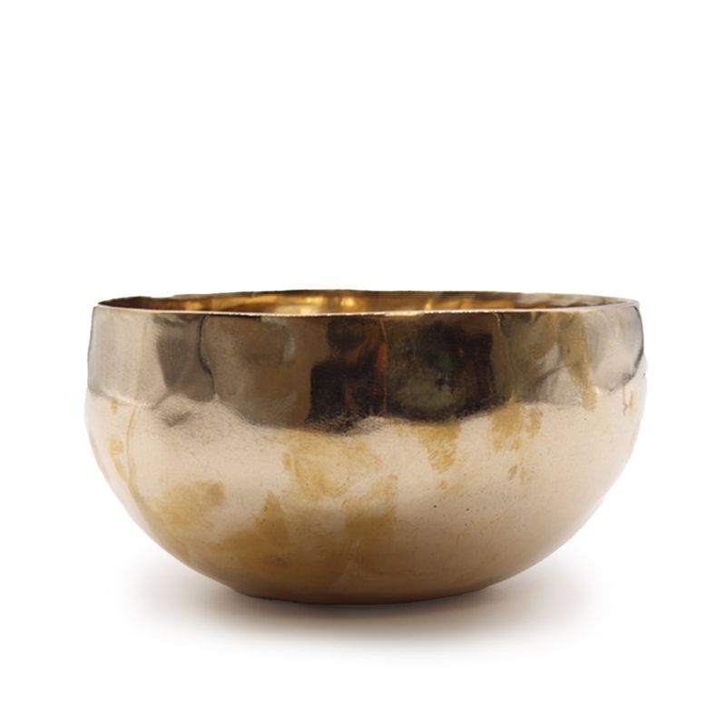Large Shining Bell-Metal Handmade Singing Bowl (approx 850g) - 17cm