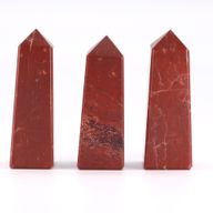 Gemstone Obelisk Point - Red Jasper