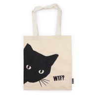 Iconic Basic Tote Bag - Black Cat (40x36cm) - Natural 4oz