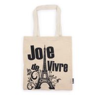 Iconic Basic Tote Bag - Joie de Vivre (40x36cm) - Natural 4oz