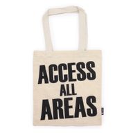 Iconic Basic Tote Bag - ACCESS ALL AREA (40x36cm) - Natural 4oz