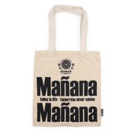 Iconic Basic Tote Bag - Mañana Mañana (40x36cm) - Natural 4oz