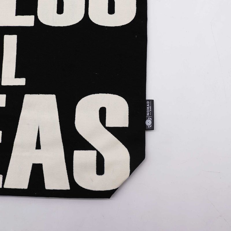 Iconic Classic Tote Bag - ACCESS ALL AREAS (36x43x10cm) - Black Natural 10oz