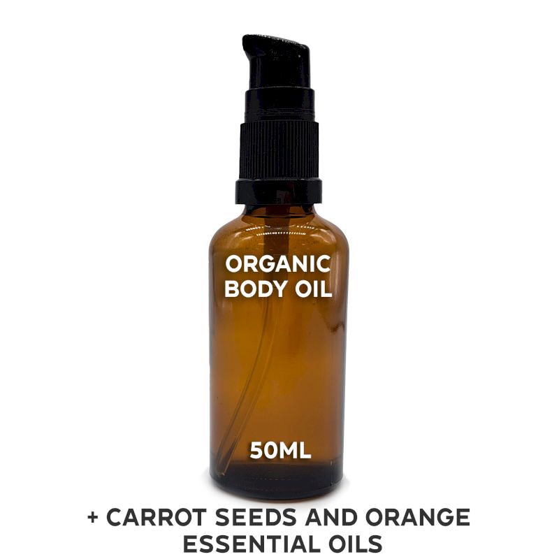 Organic Body Oil 50ml - Carrot & Orange - White Label