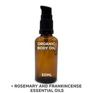 Organic Body Oil 50ml - Rosemary & Frankincense - White Label
