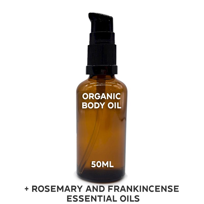 Organic Body Oil 50ml - Rosemary & Frankincense - White Label