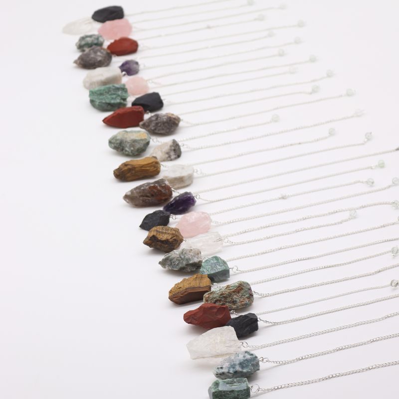 Gemstone Pendulum Starter (12x 3 Crystals) 4cm - Raw Crystals