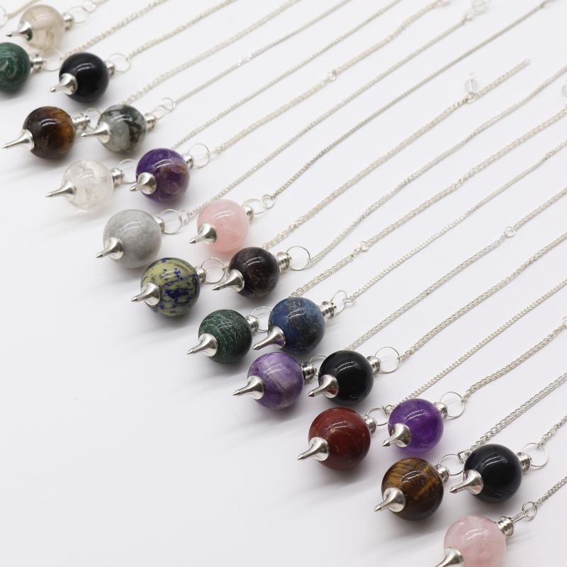Gemstone Pendulum Starter (12x 3 Crystals) 4cm - Spheres
