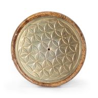 Incense Holder - Gold on Mango Wood - Flower of Life