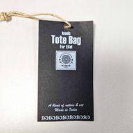 Iconic Basic Tote Bag - Stay Wild, Moon Child (40x36cm) - Natural 4oz