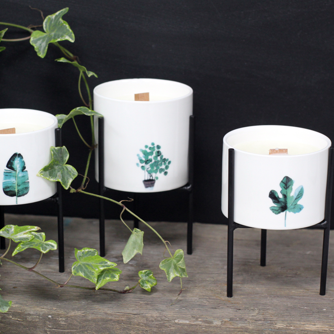 Botanical Wooden Wick Soy Candles