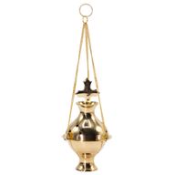 Hanging Brass Incense Burner - Cross