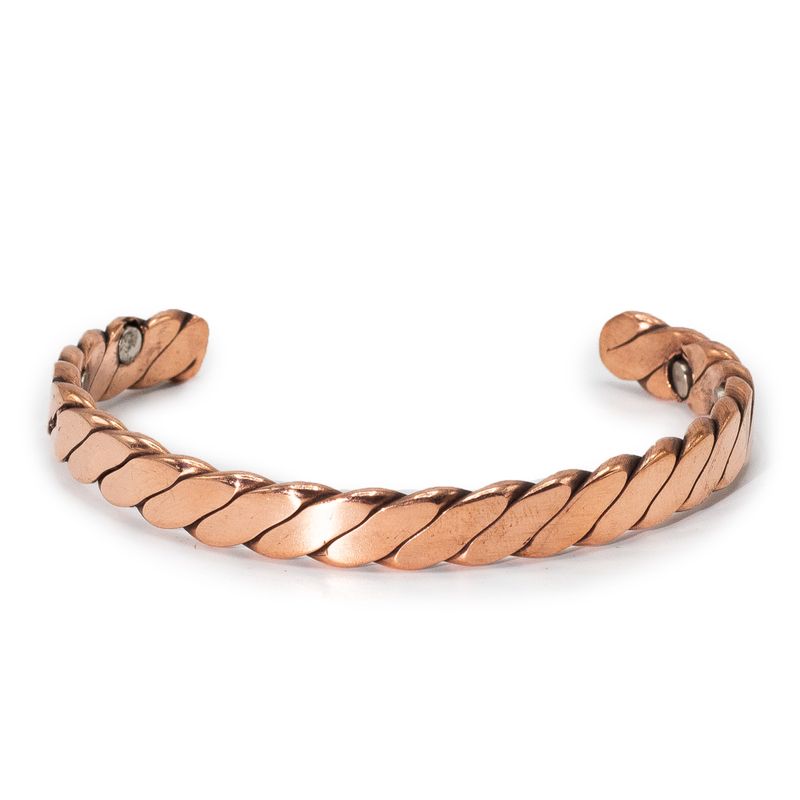Solid Copper Manly Bracelets with Magnets (Assorted)