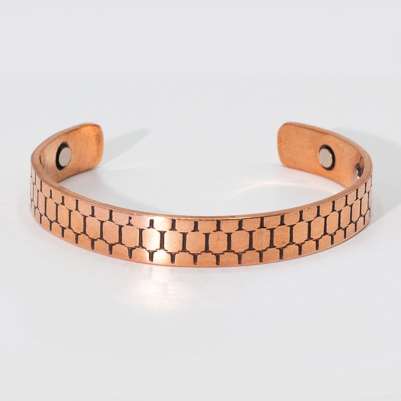 Solid Copper Manly Bracelets with Magnets (Assorted)