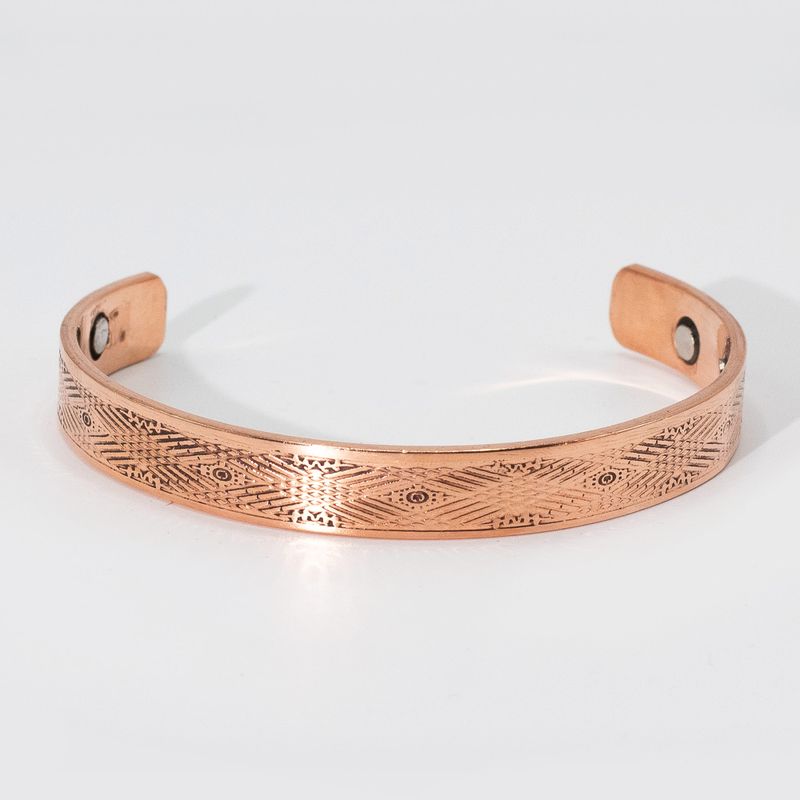 Solid Copper Manly Bracelets with Magnets (Assorted)