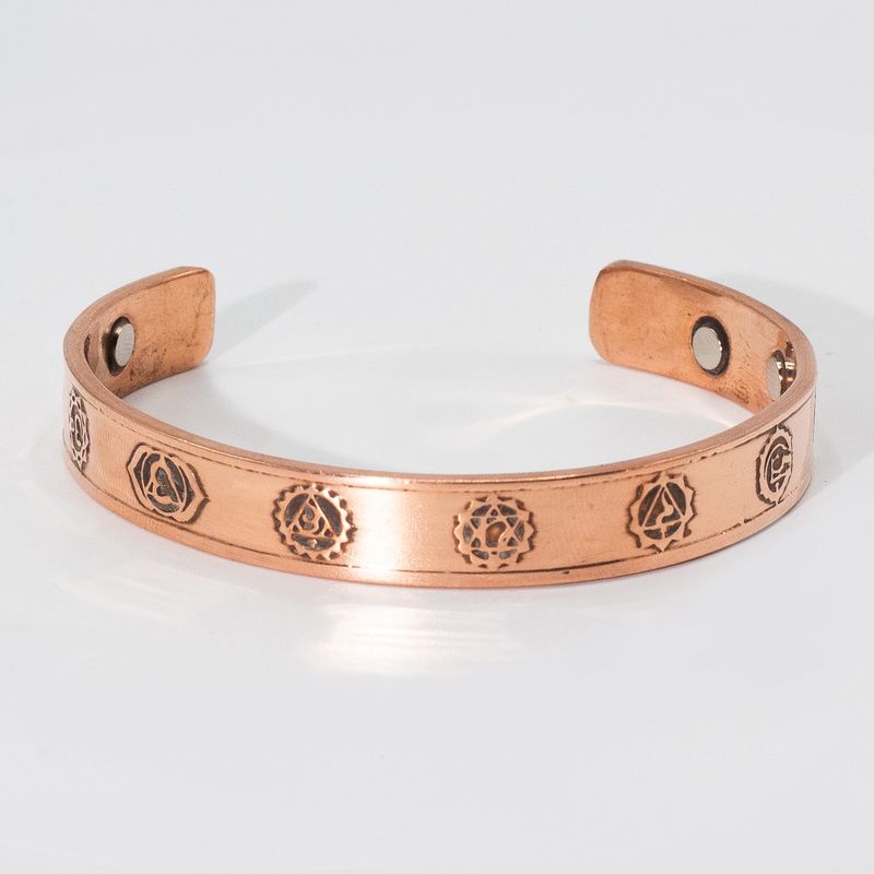 Solid Copper Manly Bracelets with Magnets (Assorted)