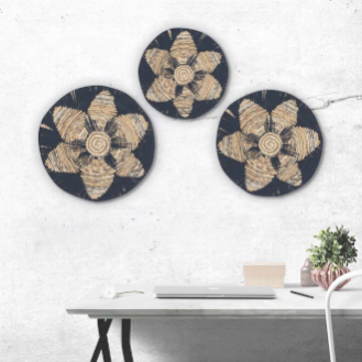 Natural Seagrass Wall Art