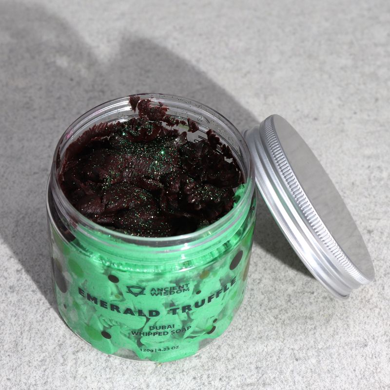 Dubai Whipped Cream Soap - Emerald Truffle 120g