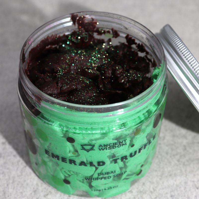 Dubai Whipped Cream Soap - Emerald Truffle 120g