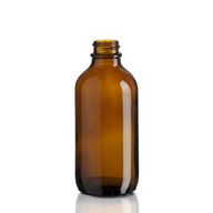 120ml Amber Glass Boston Bottle - No Cap