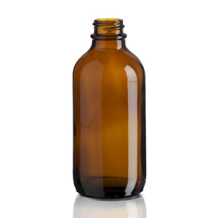 500ml Amber Glass Boston Bottle - No Cap