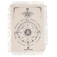 Mystic Moth - Pendulum Divination Cloth - Natural & Black