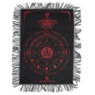 Mystic Moth - Pendulum Divination Cloth - Black & Blood Red