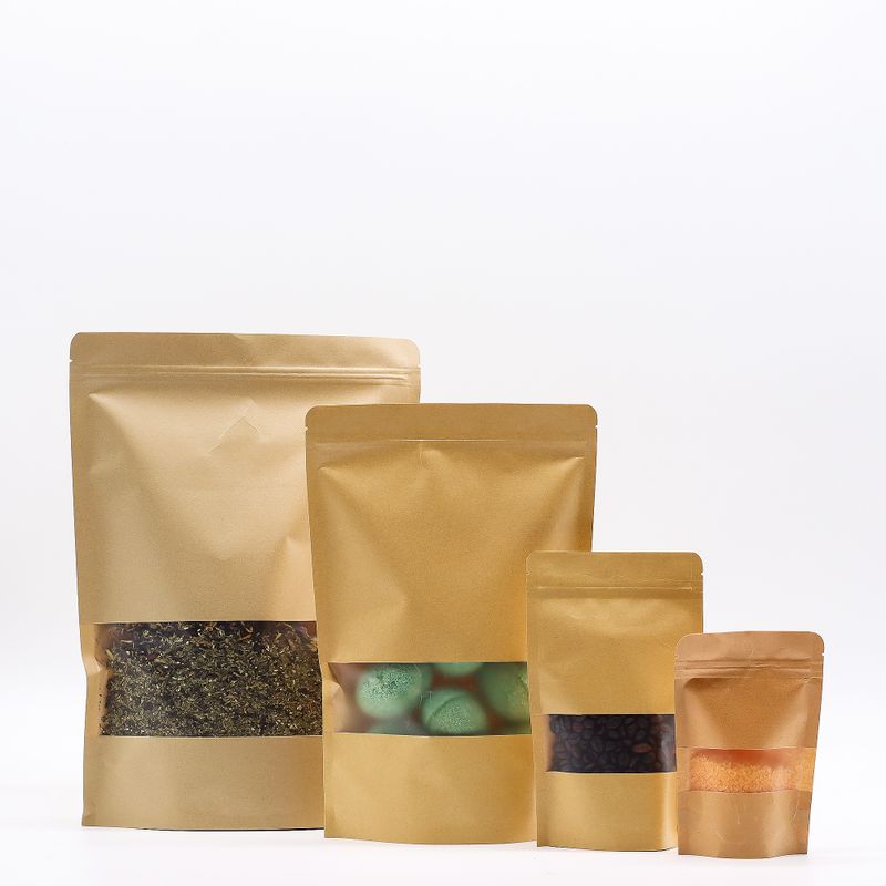 Pack of Kraft Window Bag 12x20 cm