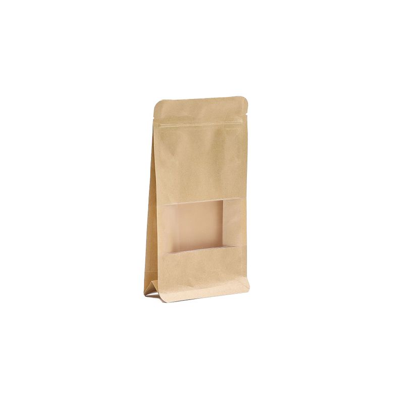 Kraft Squat Window Bags - 12x22cm