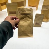 Small Coffee Bag with Aroma Vent - 9x18cm (125gm)