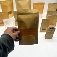 Pack of Kraft Window Bag 12x20 cm