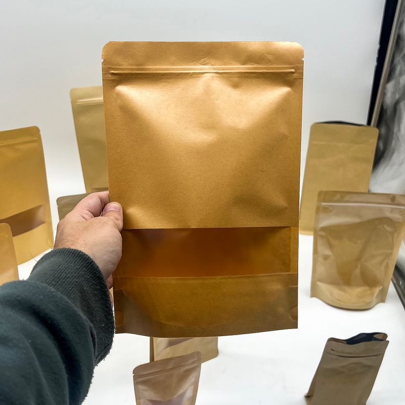 Pack of Kraft Window Bag 16 x24 cm
